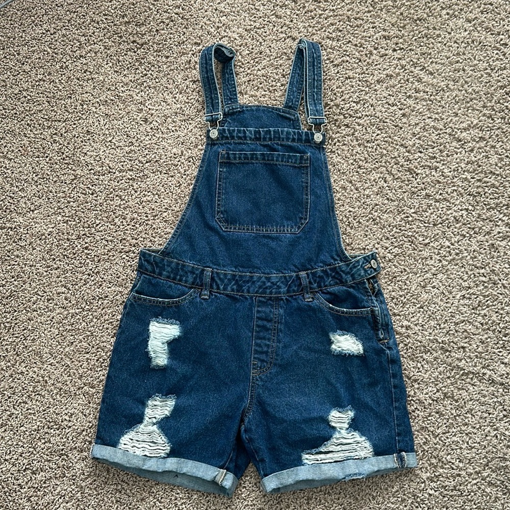 BLUENOTES Denim Overall Shorts